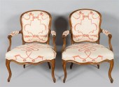 PAIR OF LOUIS XV BEECHWOOD FAU
