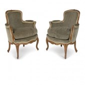 Pair of Louis XV Beechwood Ber