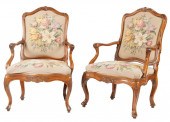 PAIR OF LOUIS XV CARVED BEECHW