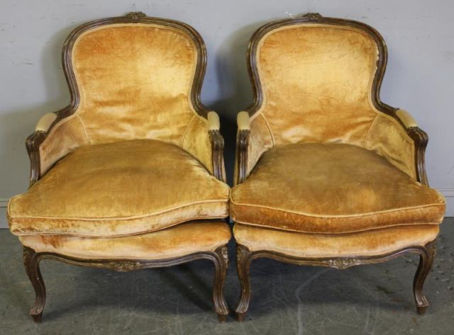 Pair of Louis XV Downfilled