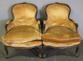 Pair of Louis XV Downfilled Ch