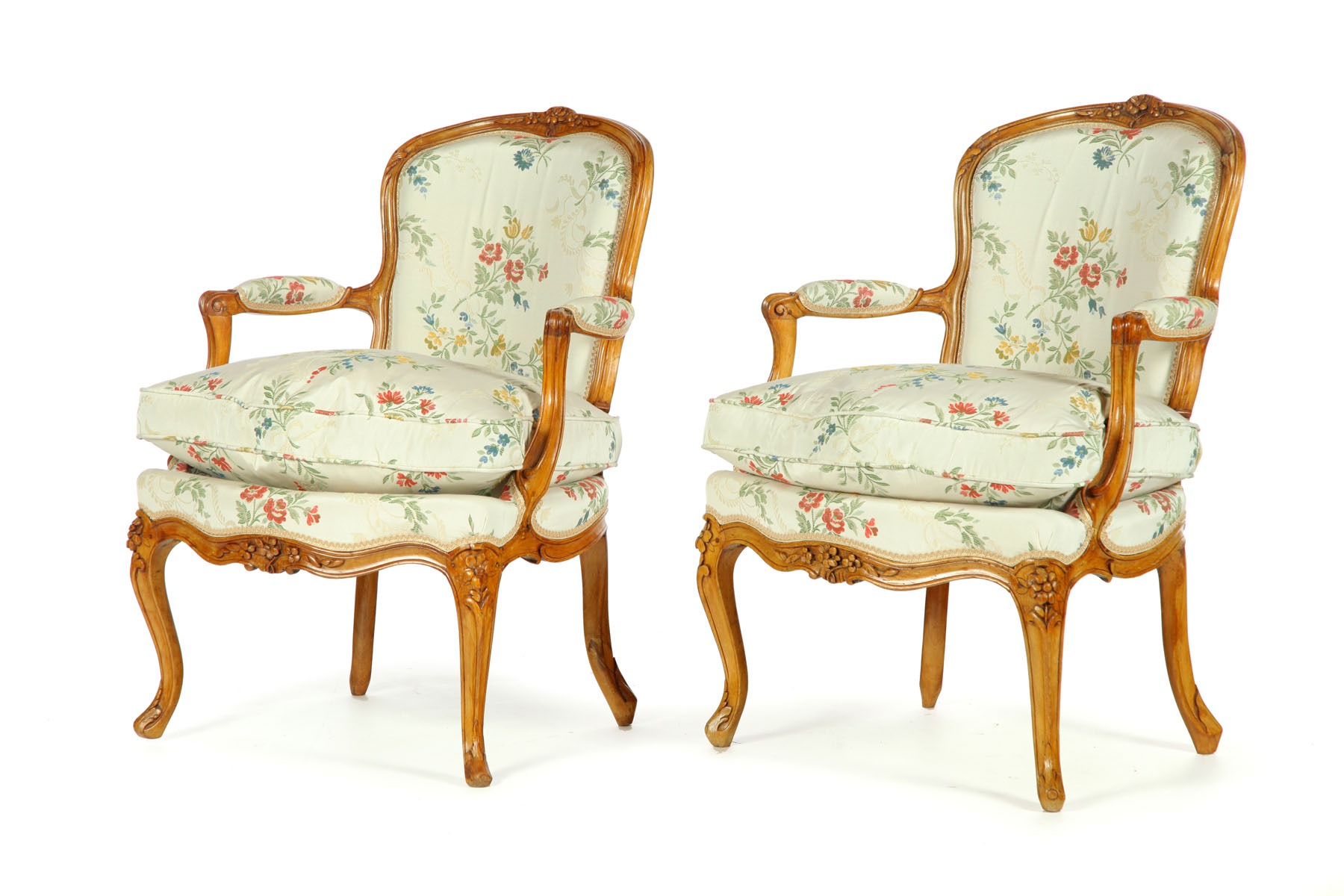 PAIR OF LOUIS XV FAUTEUILS