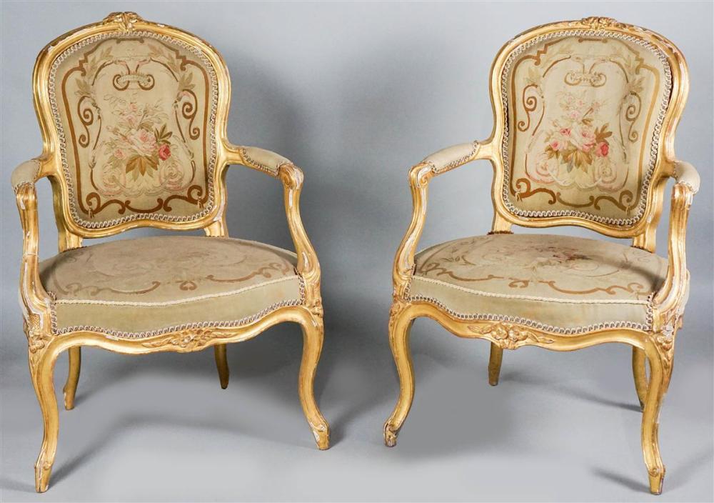 PAIR OF LOUIS XV GILTWOOD