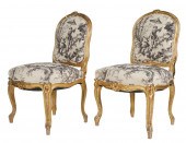 PAIR OF LOUIS XV GILTWOOD SIDE