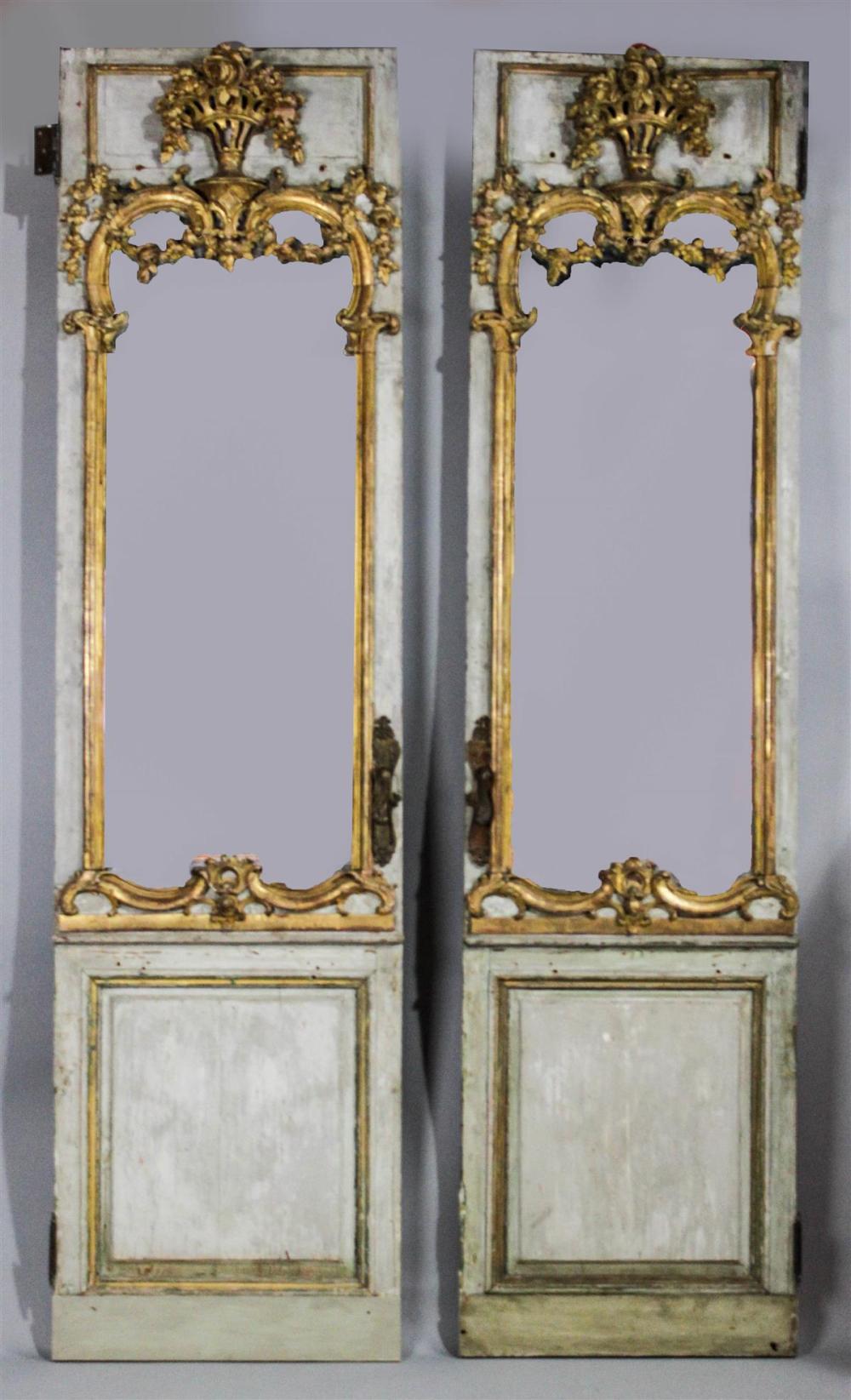 PAIR OF LOUIS XV LARGE PAINTED