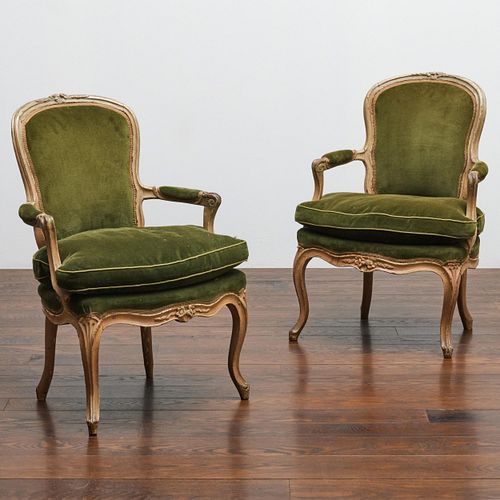 PAIR OF LOUIS XV PAINTED