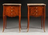 Pair of Louis XV style ormolu-