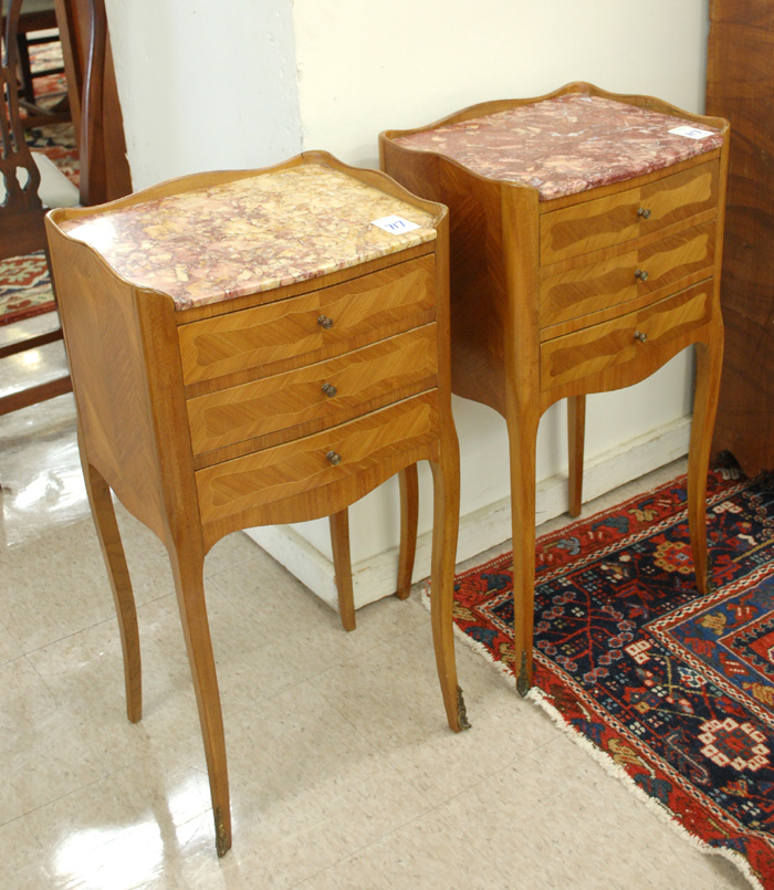 PAIR OF LOUIS XV STYLE TABLES EN