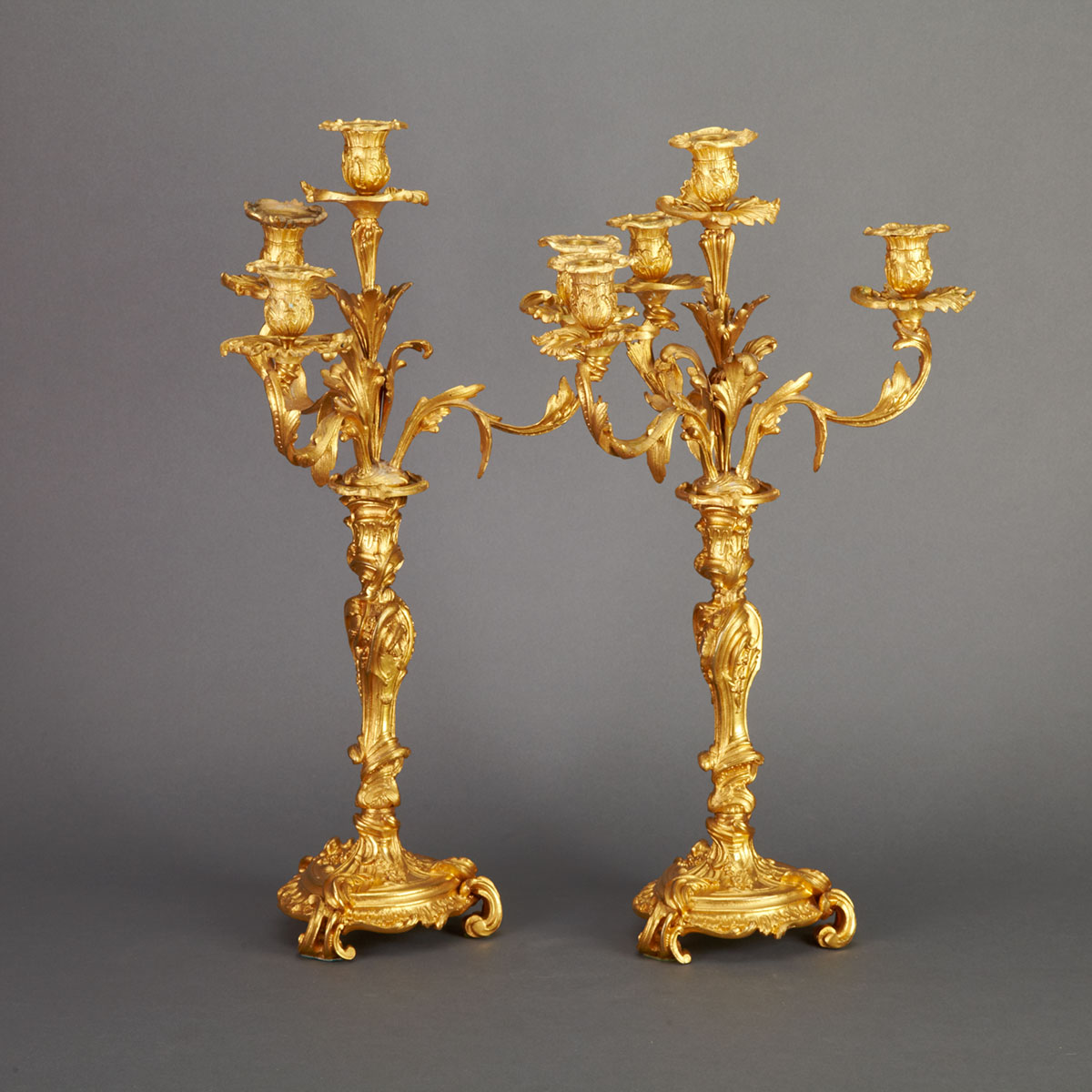 Pair of Louis XV Style Gilt
