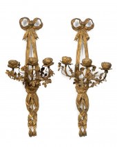 PAIR OF LOUIS XV STYLE THREE L