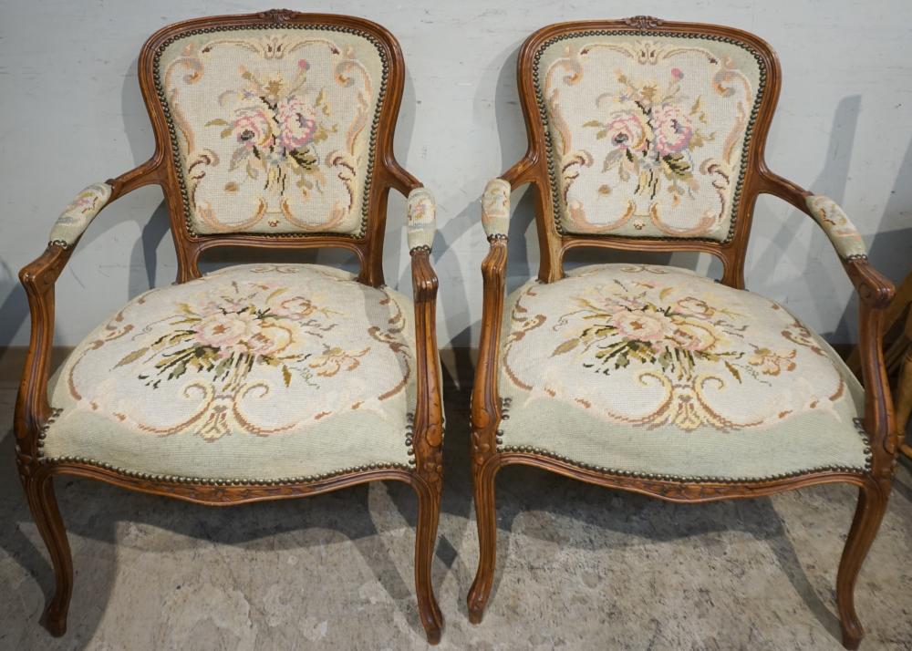 PAIR OF LOUIS XV STYLE FRUITWOOD