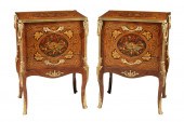 PAIR OF LOUIS XV STYLE MARQUET
