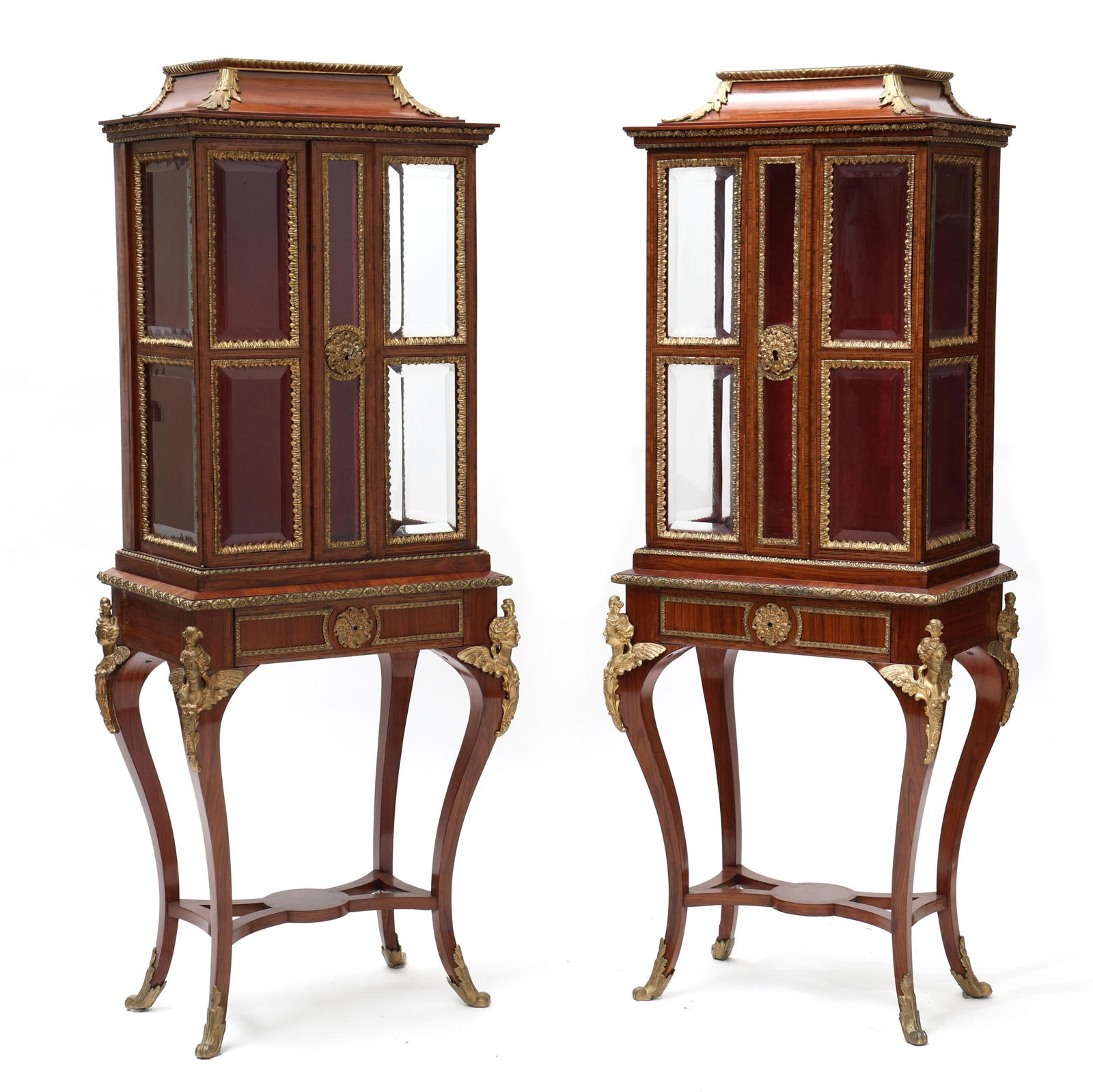 PAIR OF LOUIS XV STYLE DIMINUTIVE