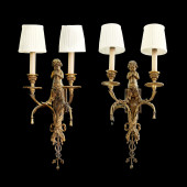 PAIR OF LOUIS XV STYLE FIGURAL