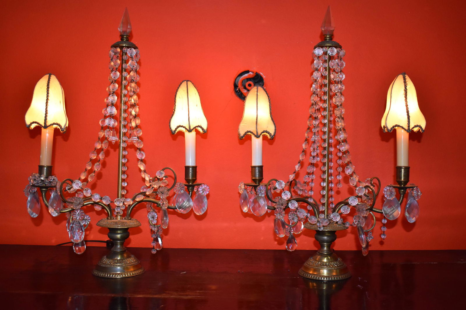 PAIR OF LOUIS XV STYLE GIRONDOLE