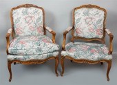 PAIR OF LOUIS XV STYLE CARVED