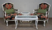 PAIR OF LOUIS XV STYLE WHITE E
