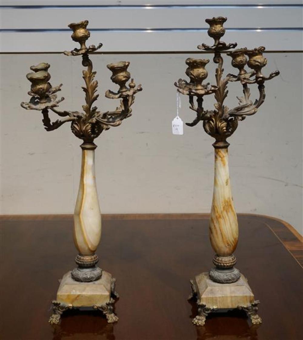 PAIR OF LOUIS XV STYLE ORMOLU AND