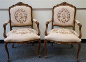 PAIR OF LOUIS XV STYLE WALNUT