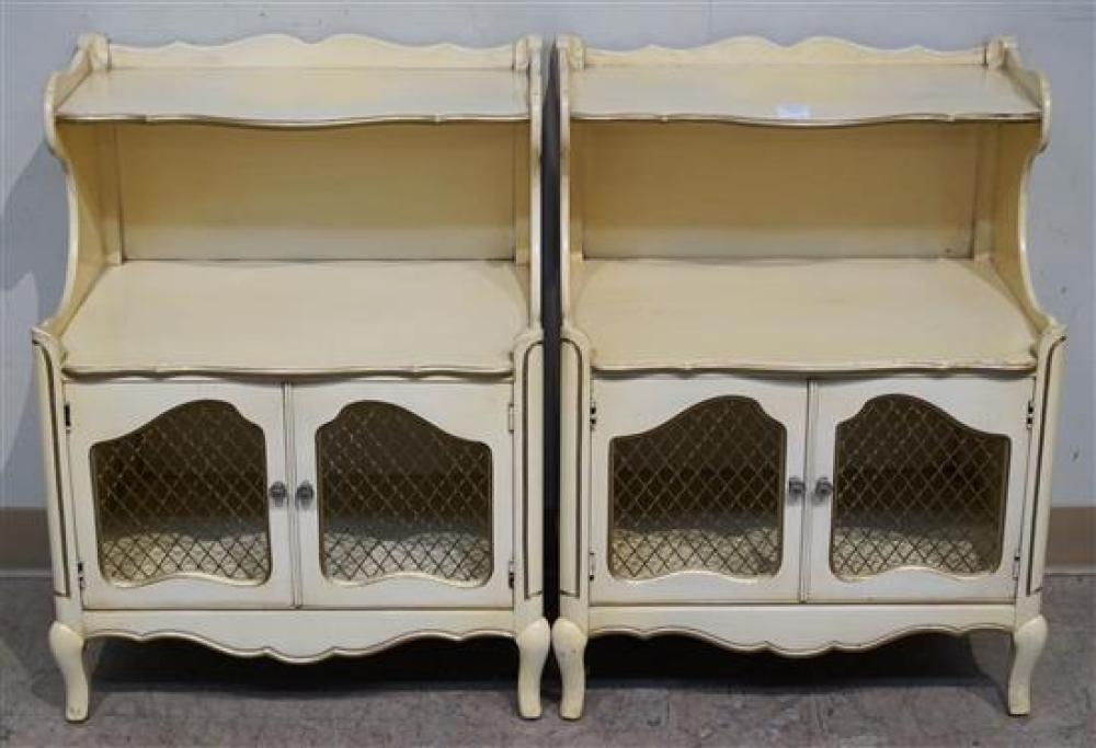 PAIR OF LOUIS XV STYLE CREAM