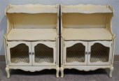 PAIR OF LOUIS XV STYLE CREAM P