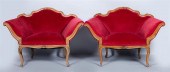 PAIR OF LOUIS XV STYLE BEECHWO