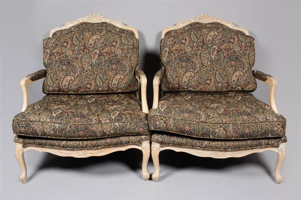 PAIR OF LOUIS XV STYLE PICKLED