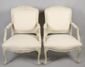 PAIR OF LOUIS XV STYLE WHITE P
