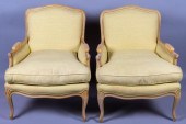 PAIR OF LOUIS XV STYLE CREAM A