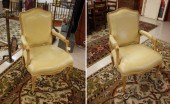 PAIR OF LOUIS XV STYLE FAUTEUI