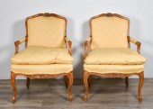 PAIR OF LOUIS XV STYLE FAUTEIL