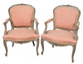 PAIR OF LOUIS XV STYLE OPEN AR