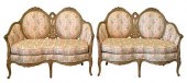 PAIR OF LOUIS XV STYLE LOVESEA