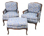PAIR OF LOUIS XV STYLE BERGERE
