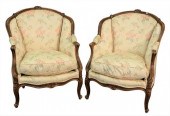 PAIR OF LOUIS XV STYLE FAUTEUI