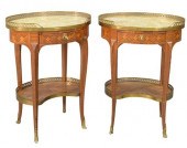 PAIR OF LOUIS XV STYLE OVAL ST
