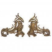 PAIR OF LOUIS XV STYLE BRONZE