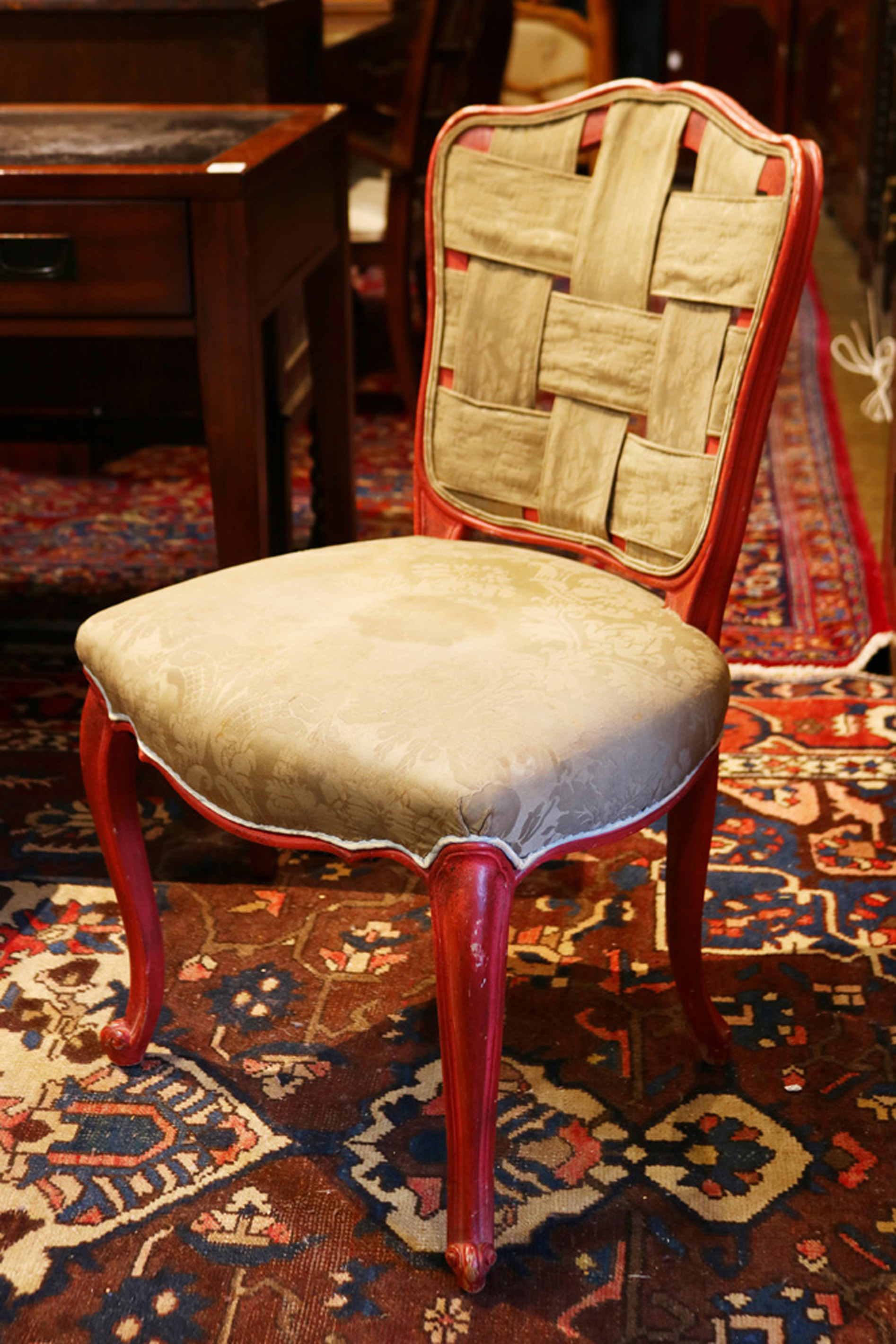 PAIR OF LOUIS XV STYLE POLYCHROME