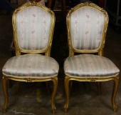 PAIR OF LOUIS XV STYLE GILTWOO