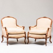 PAIR OF LOUIS XV STYLE BEECHWO