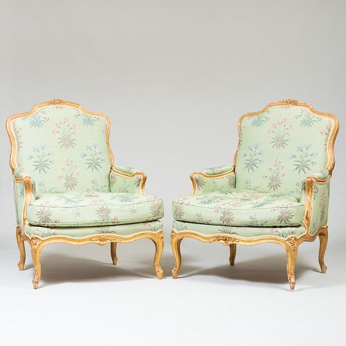 PAIR OF LOUIS XV STYLE CARVED