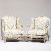 PAIR OF LOUIS XV STYLE WHITE P