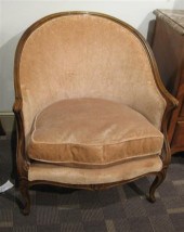 Pair of Louis XV style walnut