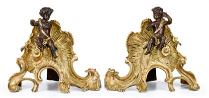 Pair of Louis XV style gilt and