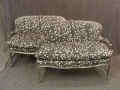 Pair of Louis XV Style Upholst