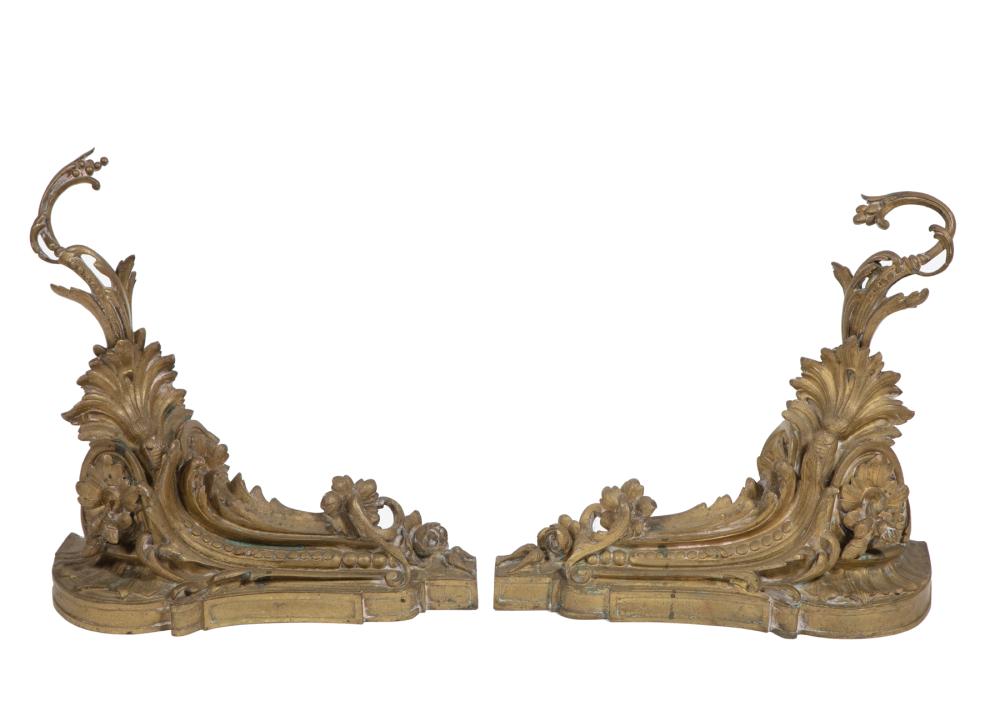PAIR OF LOUIS XV-STYLE BRONZE