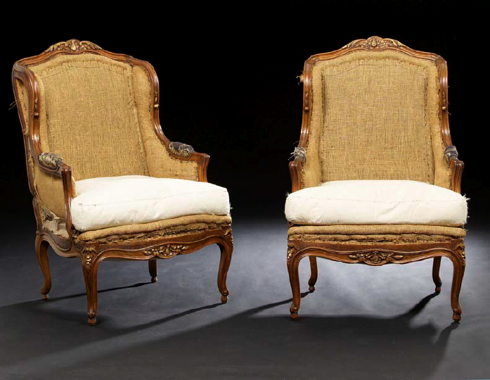 Pair of Louis XV-Style Carved