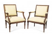 PAIR OF LOUIS XV-STYLE CARVED