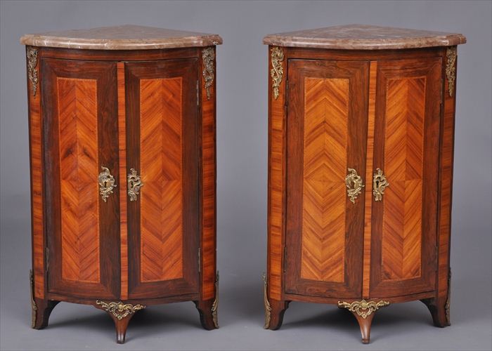 PAIR OF LOUIS XV-STYLE GILT-METAL