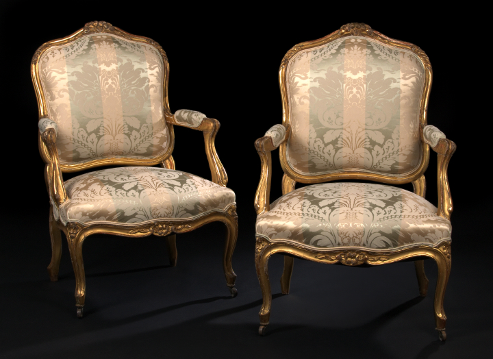 Pair of Louis XV-Style Giltwood